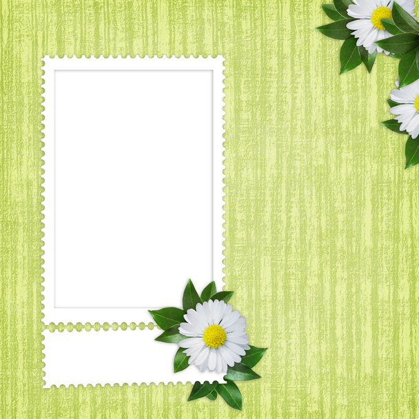Card for the holiday with flowers - Foto, Imagem