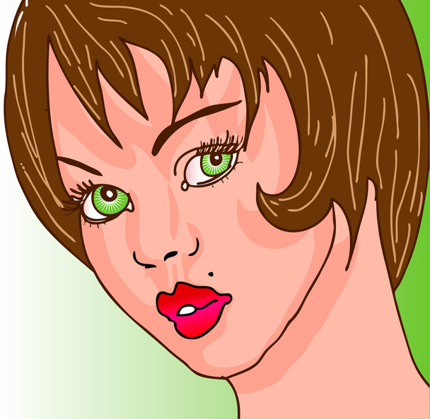  illustration of a woman - Photo, image