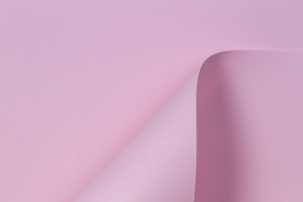 abstrakte geometrische Form pastellrosa Farbe Papier Hintergrund - Foto, Bild