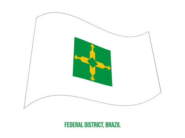 Вектор ожидания на белом фоне. Флаг Бразилии
 - Вектор,изображение