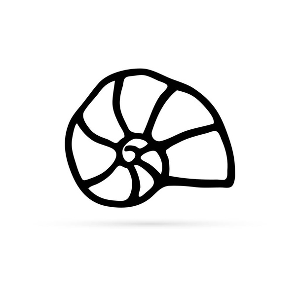 иконка каракатицы, детская ручная работа, векторная иллюстрация
 - Вектор,изображение