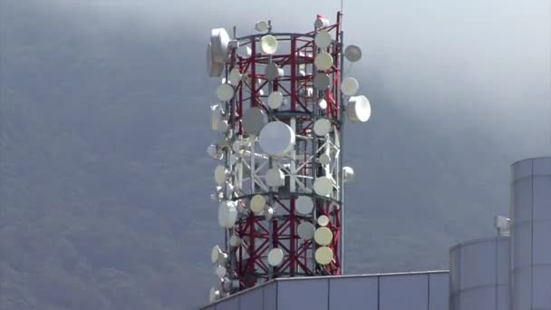 Torre de antena de telecomunicaciones en lapso de tiempo
 - Metraje, vídeo