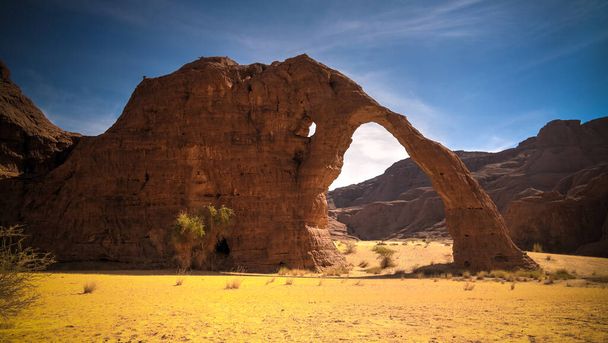 Absztrakt Rock formation fennsíkon Ennedi aka kő elefánt csádi - Fotó, kép