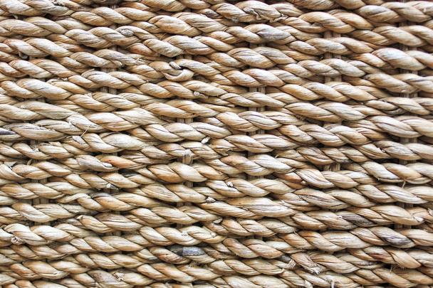 Rattan texture for background, woven rattan with natural patterns, Woven basket texture. Textured basket made of natural fiber as a background. - Foto, Bild