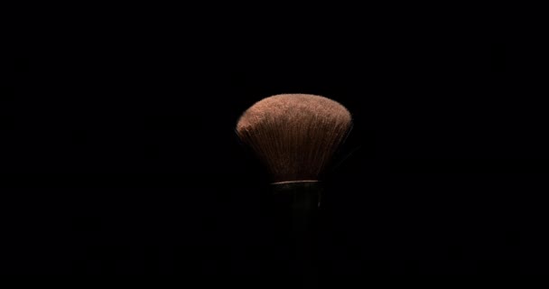 blush powder dust on make up brush - Πλάνα, βίντεο