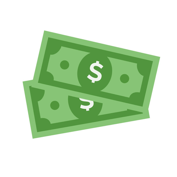 Vektor dollár jel, pénz dollár ikon-valuta dollárost szimbólum - Vektor, kép