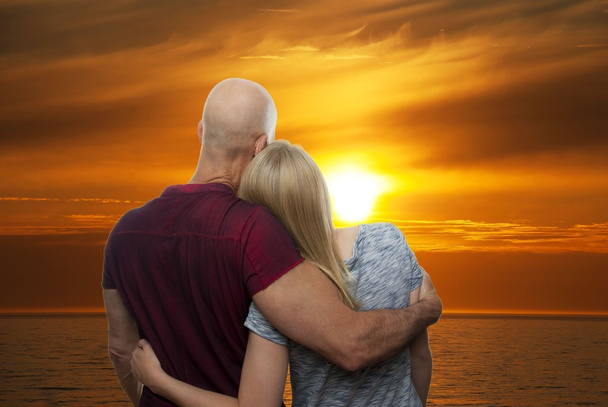 Couple in the Sunset - Photo, Image