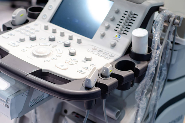 Detailní záběr ultrazvukového přístroje na klinice. - Fotografie, Obrázek