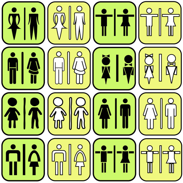 set icone toilette
 - Vettoriali, immagini