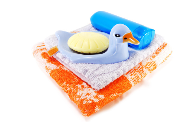 Полотенце и мыло
 - Фото, изображение