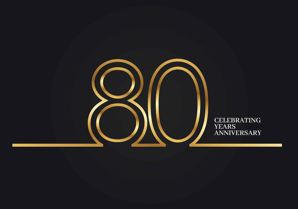 80 anni anniversario - Vettoriali, immagini