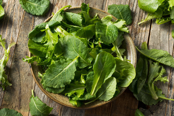 Raw Green Organic Baby Kale Superfood - Zdjęcie, obraz