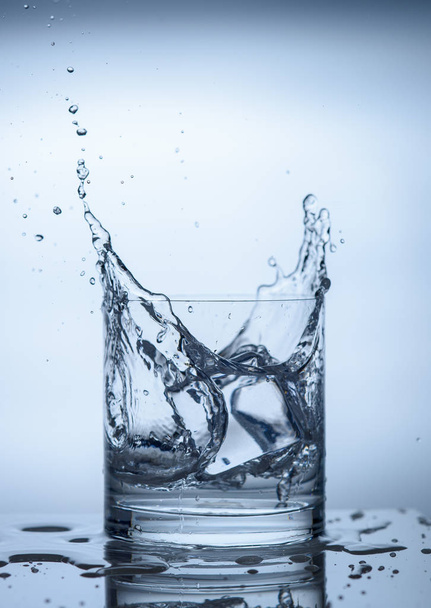 splashing liquid in a glass12 - Fotó, kép
