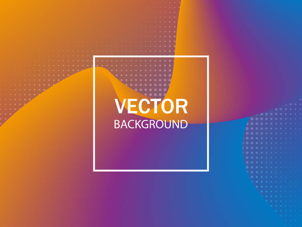 Dynamic 3D background with wave. Colorful vector illustration. - Vektori, kuva