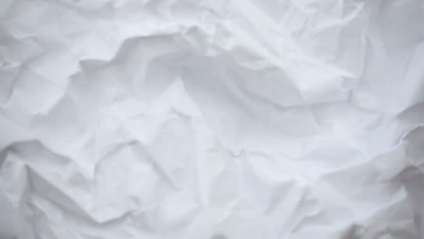 Crumpled sheet of paper. - Footage, Video