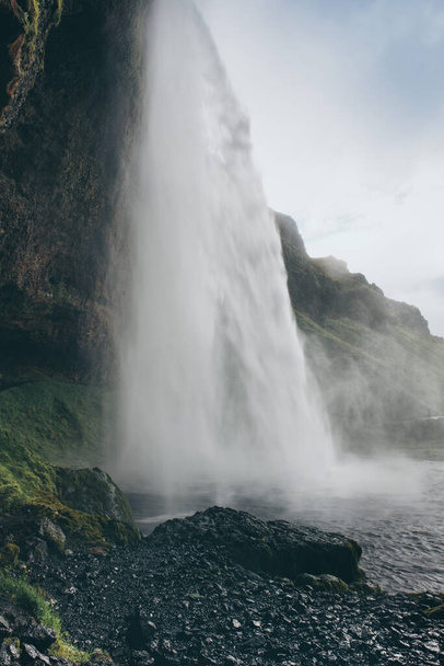 Waterfall Seljalandsfoss in Iceland - Valokuva, kuva