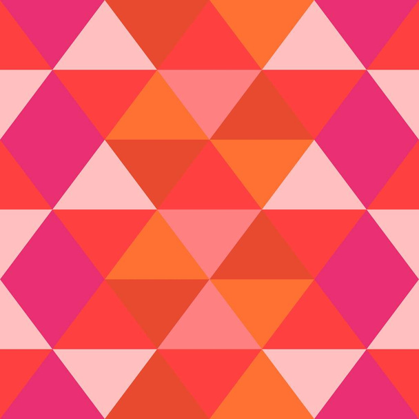 Colorful seamless geometric pattern. Vector illustration. Abstract triangle geometric background. - Vector, Image