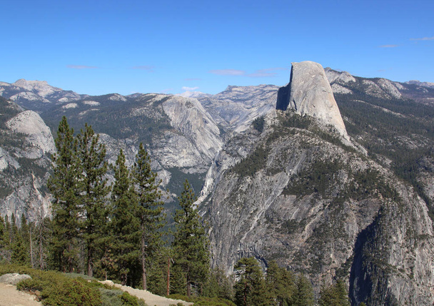 Glacier Point, vista para Yosemite Valley, Half Dome e Yosemite Falls - Foto, Imagem