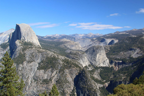 Glacier Point, vista para Yosemite Valley, Half Dome e Yosemite Falls - Foto, Imagem