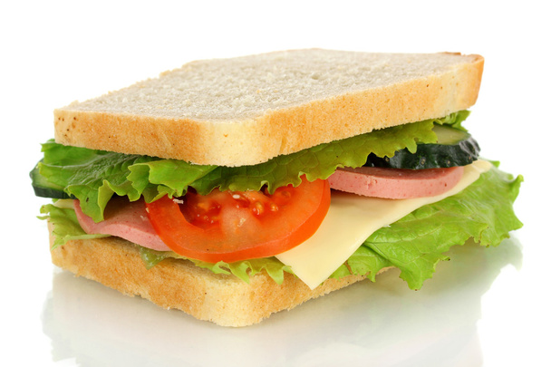 Sandwich isolated on white - Foto, afbeelding