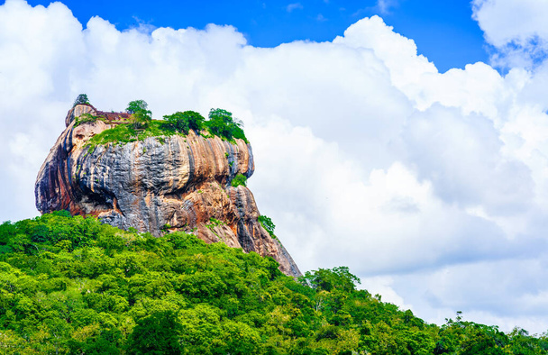 Roca de Sigiriya en la selva de Sri Lanka
 - Foto, Imagen