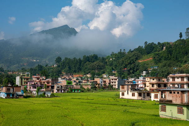 Town Amid the Rice Fields - Photo, Image