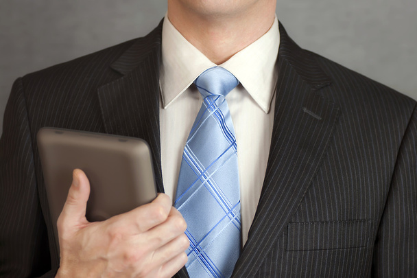 Businessman Holding Tablet - Photo, Image