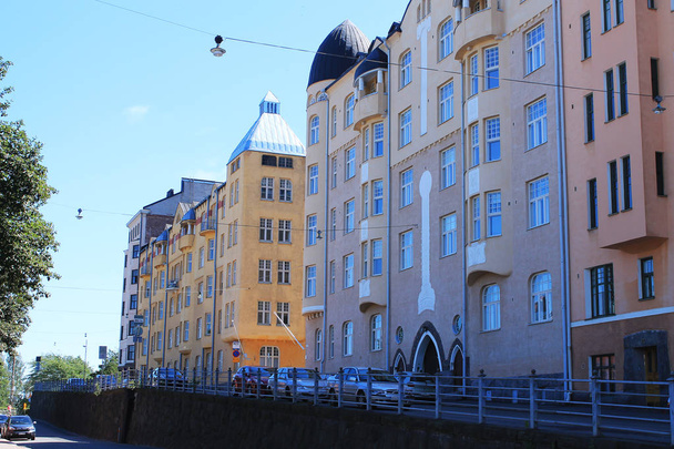 Straat van de hoofdstad van Finland - Foto, afbeelding