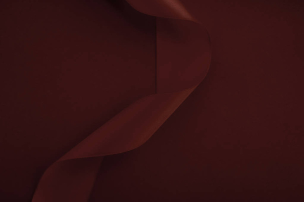 Абстрактна шовкова стрічка на шоколадному фоні, ексклюзивна розкішна б
 - Фото, зображення