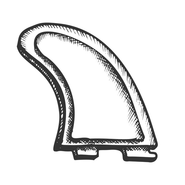 Μονοχρωματικός διάνυσμα στοιχείων πλακών σερφ - Διάνυσμα, εικόνα