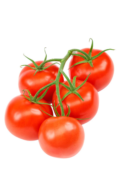 Fresh red tomato, on a white background. - Фото, зображення