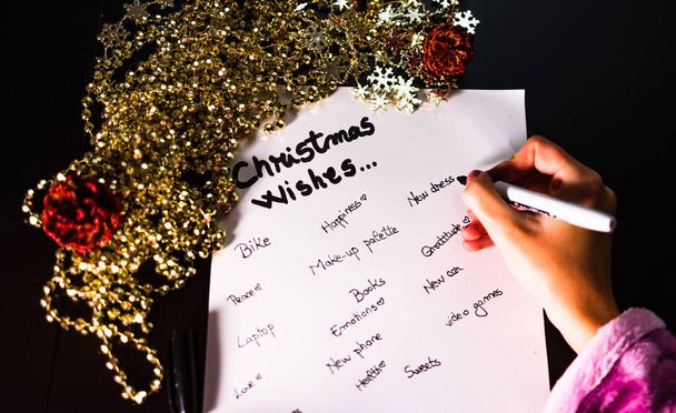 Escribir deseos de Navidad. Lista de deseos de Navidad. Texto de Navidad
  - Foto, imagen