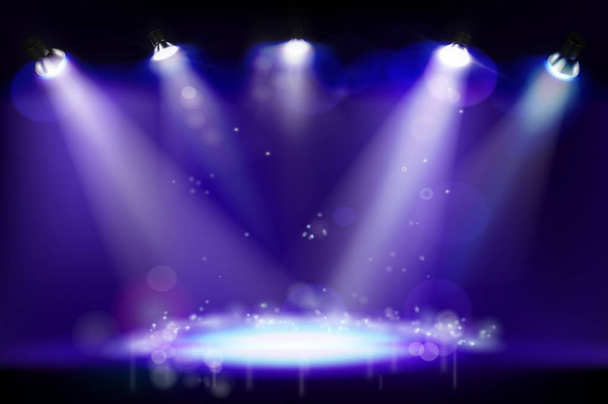 Empty stage during the show. Vector illustration. - Vector, Image