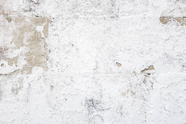 sfondo astratto di muro di blocchi di cemento verniciato bianco con vernice vecchia traslucida
 - Foto, immagini