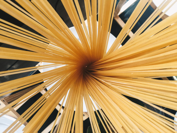 Top view of Italian pasta, close up - Fotó, kép