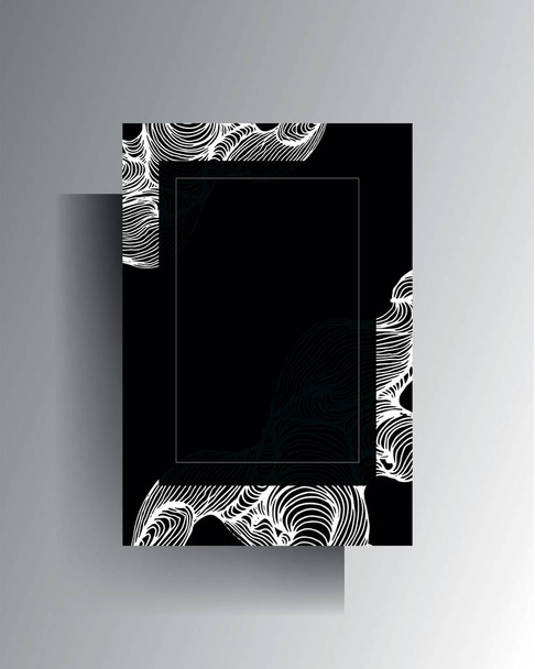 Abstract black and white background  - Vektor, obrázek