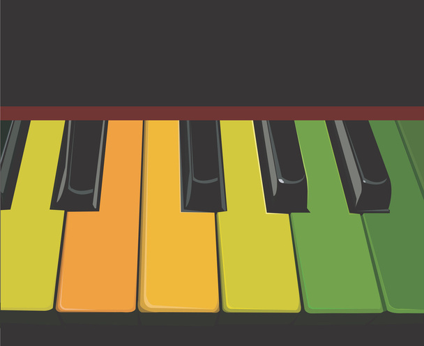 Buttons in the piano - Vector, Imagen