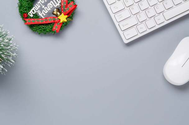Veselé Vánoce a šťastný nový rok kancelářské prostory desktop co - Fotografie, Obrázek