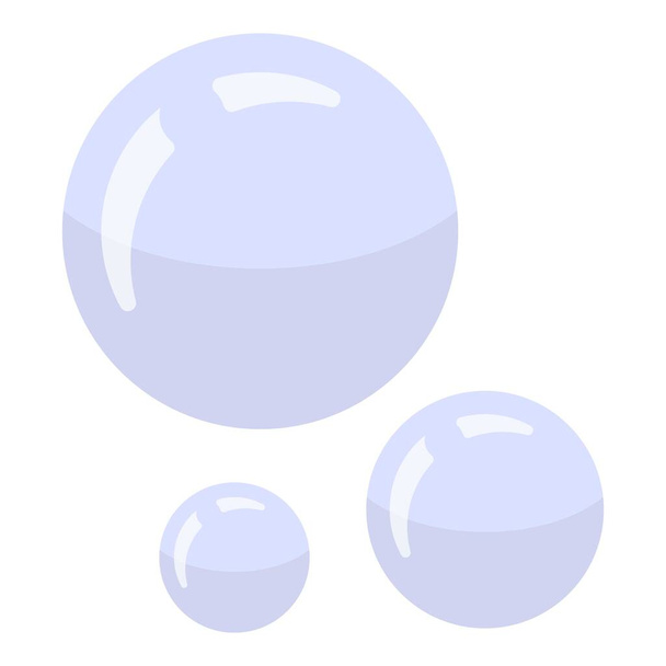 Shaving bubbles icon, isometric style - Vector, Image