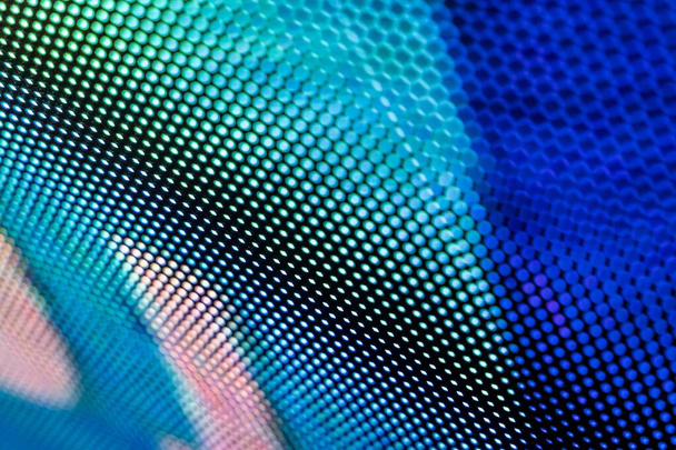 CloseUp LED blurred screen. LED soft focus background. abstract  - Zdjęcie, obraz