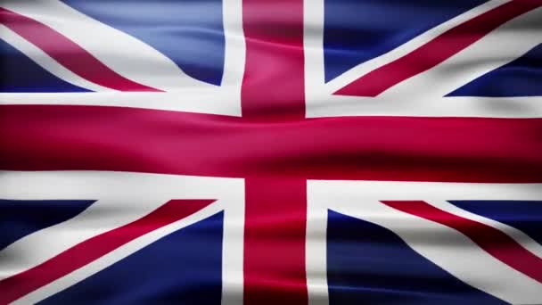 The Great Britain Flag motion background - Záběry, video