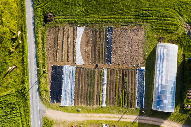Vista aérea de la explotación ecológica
 - Foto, imagen