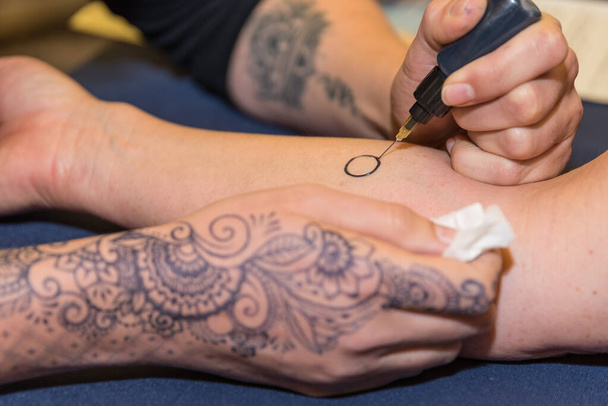 Design henna tetoválás - Mehndi - Fotó, kép