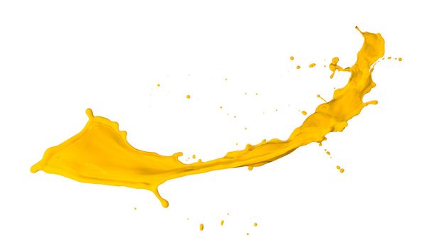sarı boya splash - Fotoğraf, Görsel