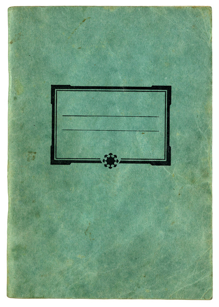 régi zöld notebook - Fotó, kép