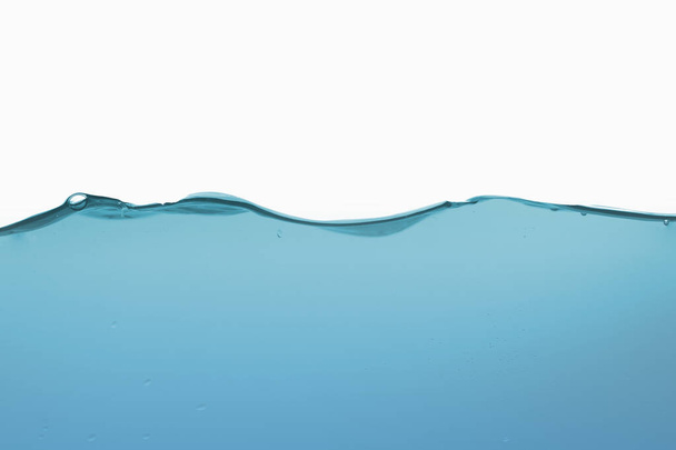 Plusk wody lub fala wody z pęcherzykami powietrza na tle - Zdjęcie, obraz