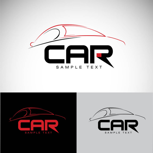 Conceito de design de carro abstrato tópicos automotivos design de logotipo vetorial
 - Vetor, Imagem