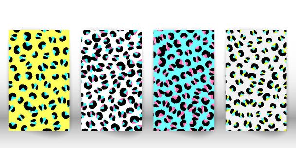 Leopard print design. Animal skin pattern. - Vektör, Görsel