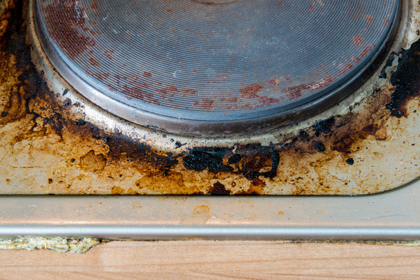 Rust stains on the electric stove - Photo, Image