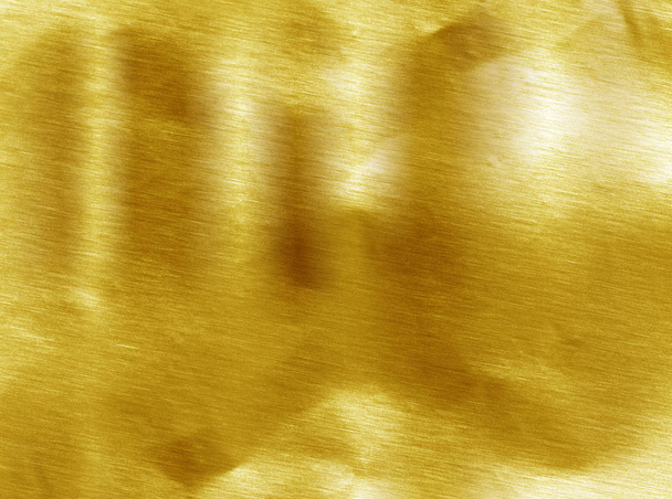 光沢のある黄色葉金箔テクスチャ - 写真・画像
